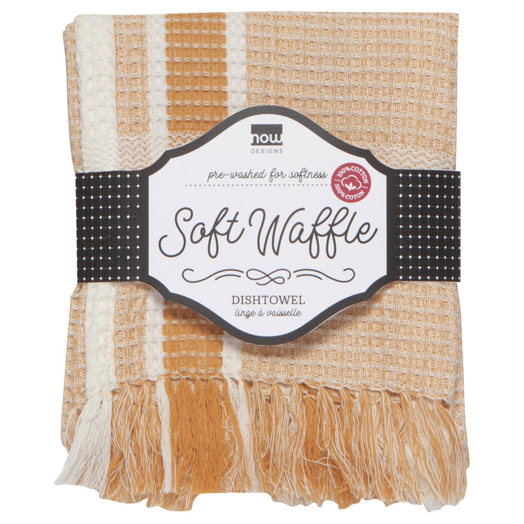 Ochre Soft Waffle Dishtowel