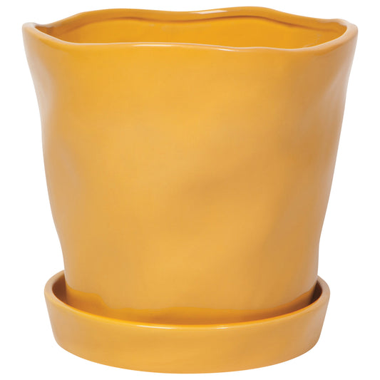 Ochre Chroma Plant Pot Large 6.5 inch
