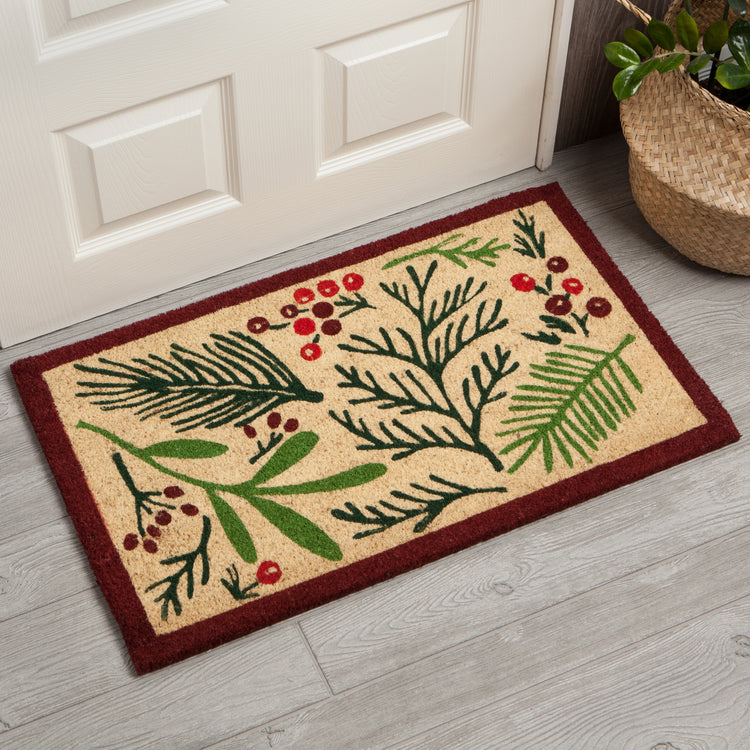 Bough and Berry Coir Fibre Doormat