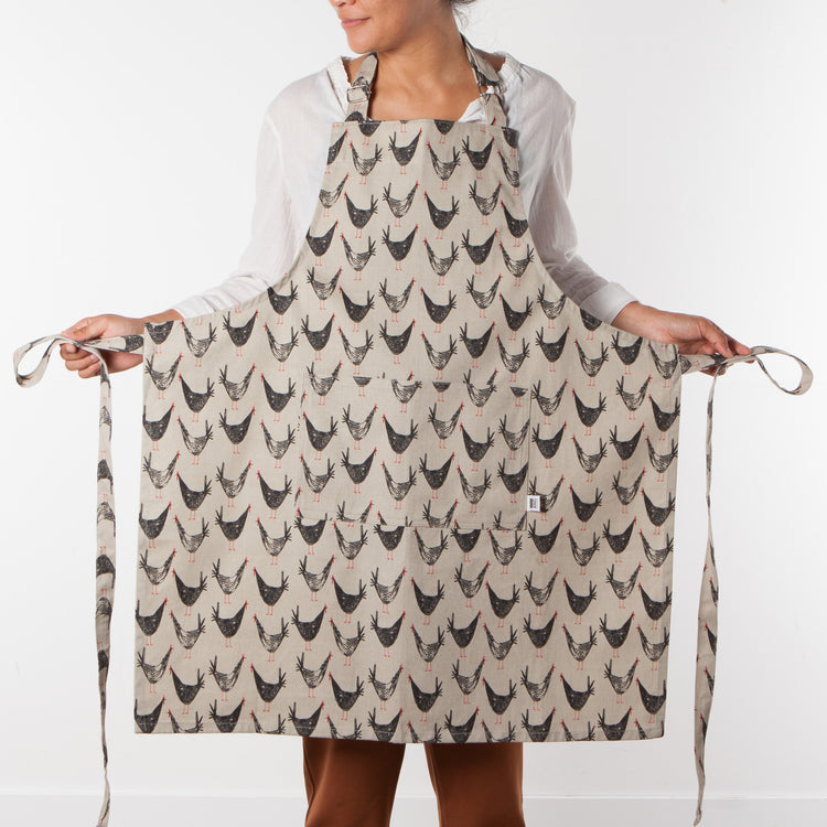 Chicken Scratch Cotton Chef's Apron
