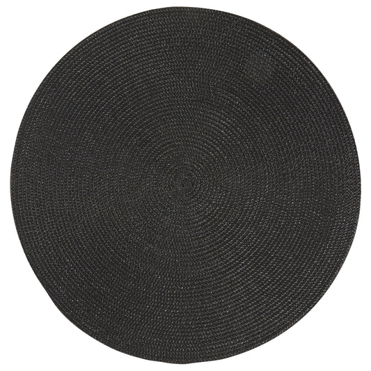 Disko Black Round Placemat