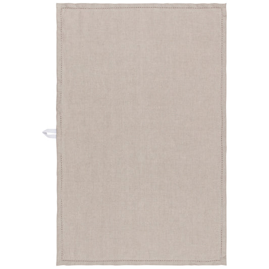 Natural hemstitch Linen Dishtowel