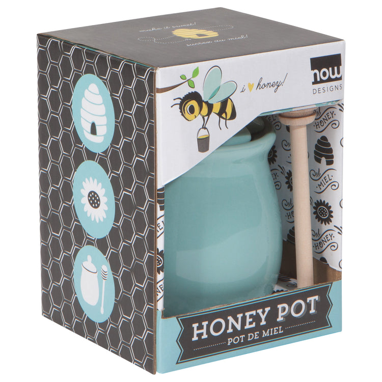 Eggshell Honey Pot