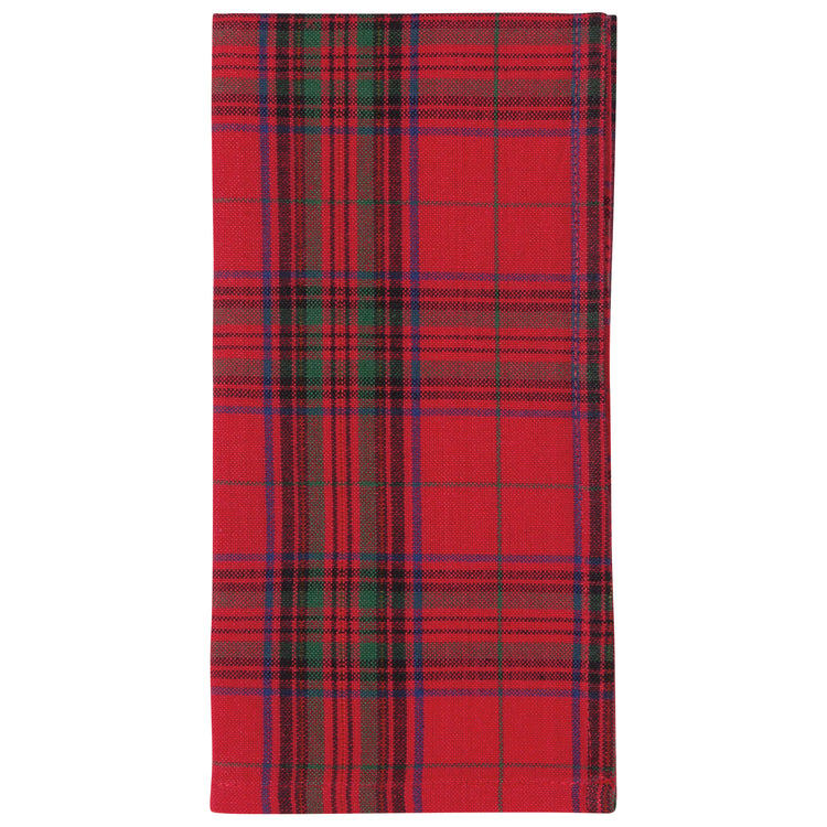 Christmas Plaid Woven Napkins Set of 4
