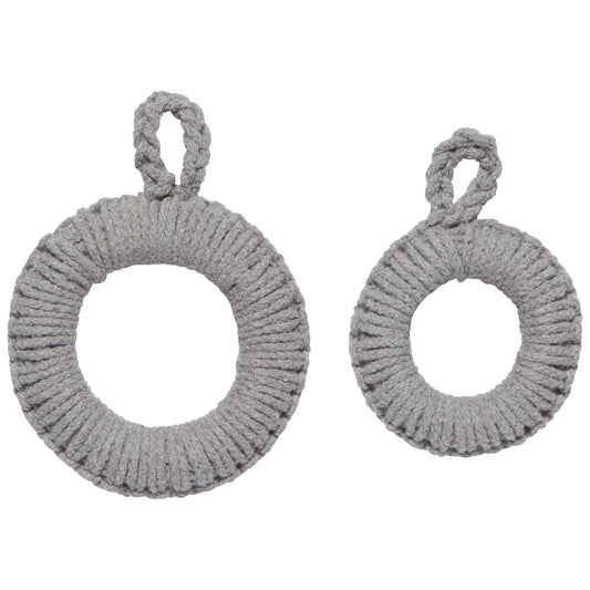 Dove Gray Orb Trivets Set of 2