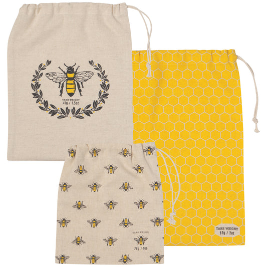 Busy Bee Reusable Produce Bags Set of 3