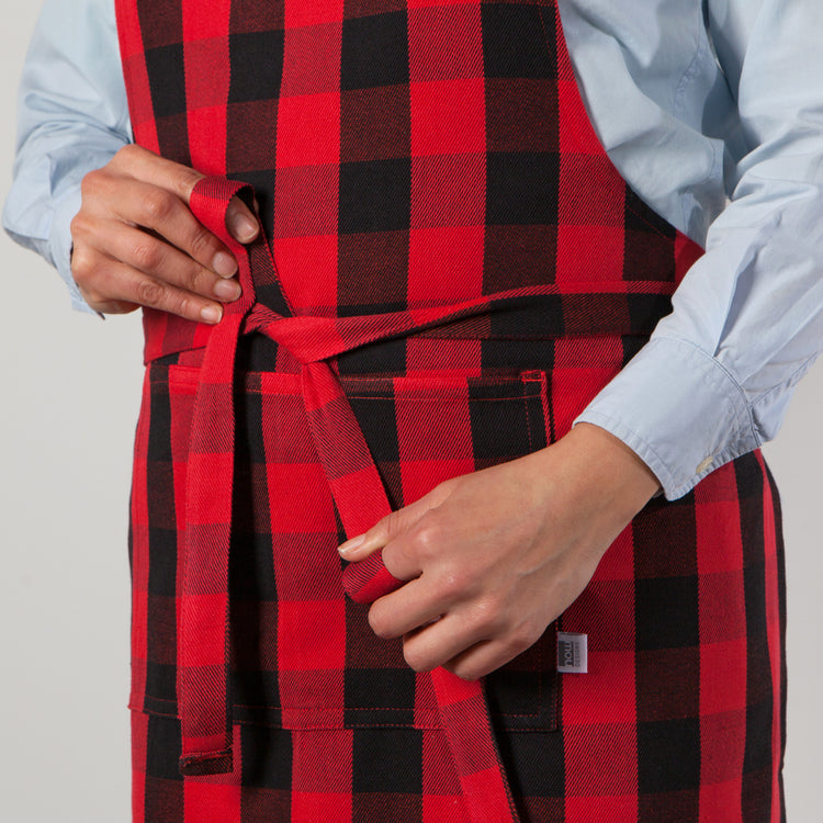 Buffalo Check Cotton Chef's Apron