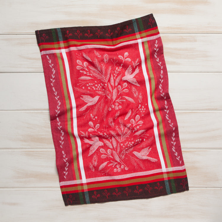 Winterbough Christmas Jacquard Dishtowel