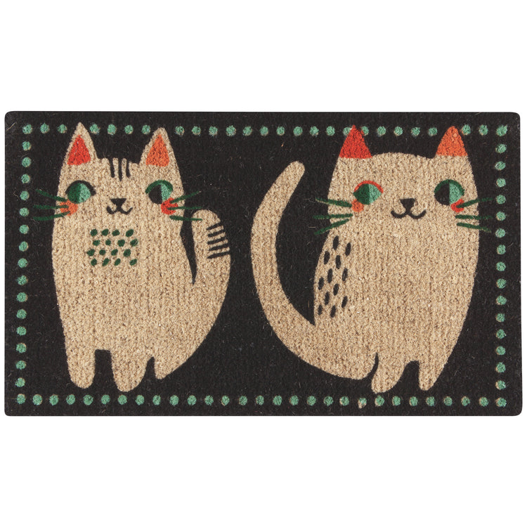 Meow Meow Coir Doormat