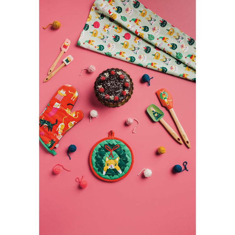 Let it Meow Christmas Silicone Spatulas Set of 2