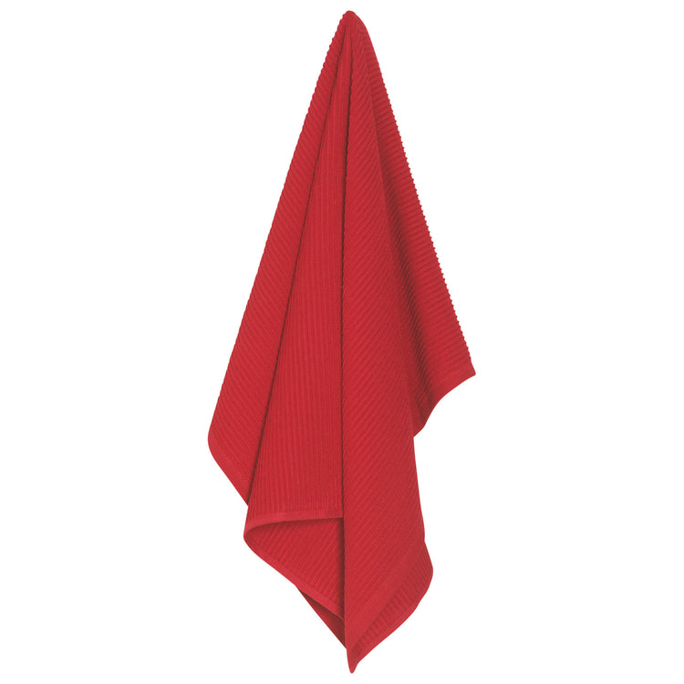 Ripple Red Dishtowel