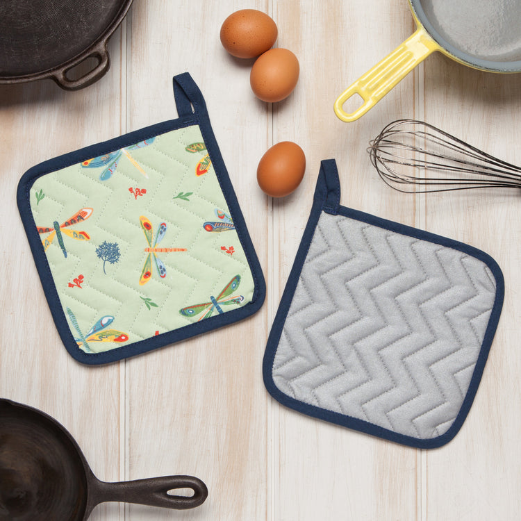 Dragonfly Cotton Quilted Pot Holder
