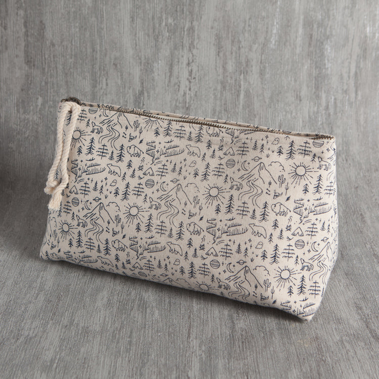 Stay Wild Large Cosmetic Bag