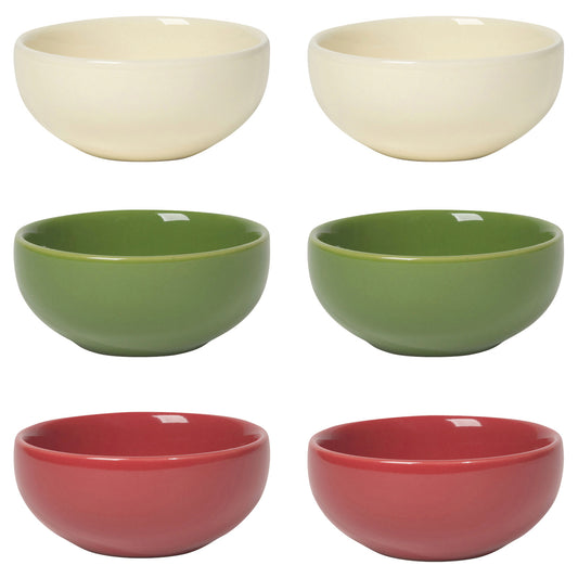 Holiday Pinch Bowls Set of 6