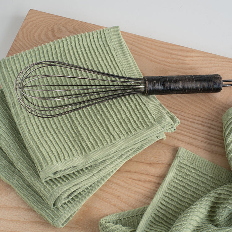 Ripple Sage Green Dishcloths Set of 2