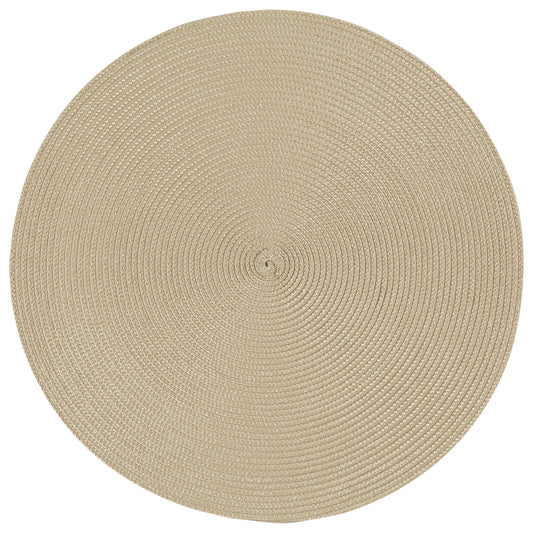 Disko Light Taupe Round Placemat