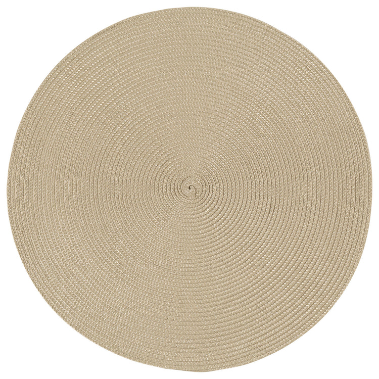 Disko Light Taupe Round Placemat