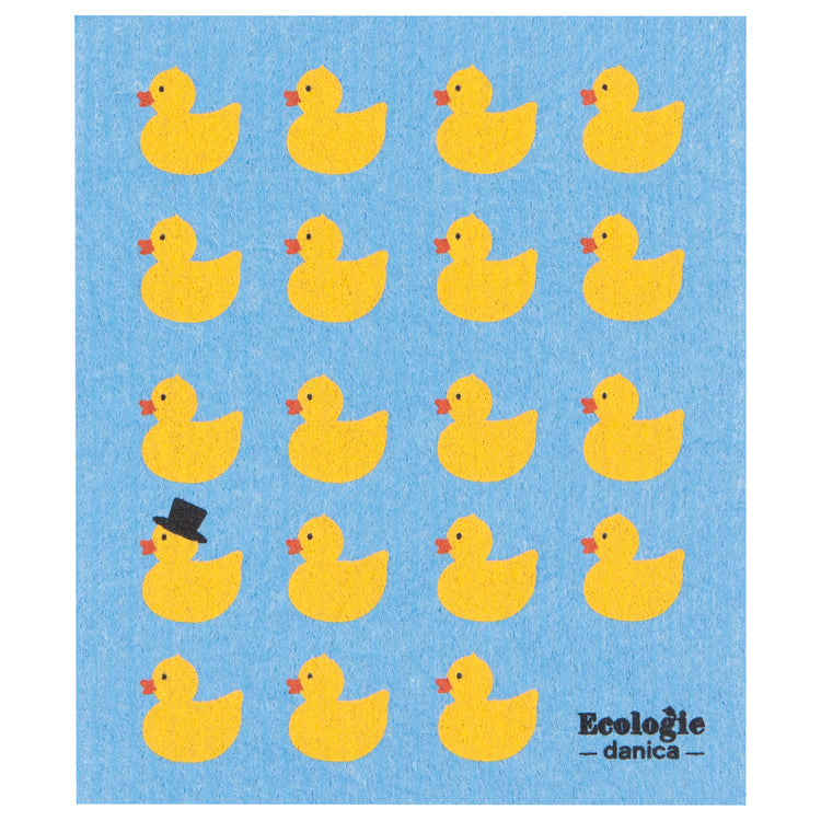 Rubber Duckies Swedish Sponge Cloth