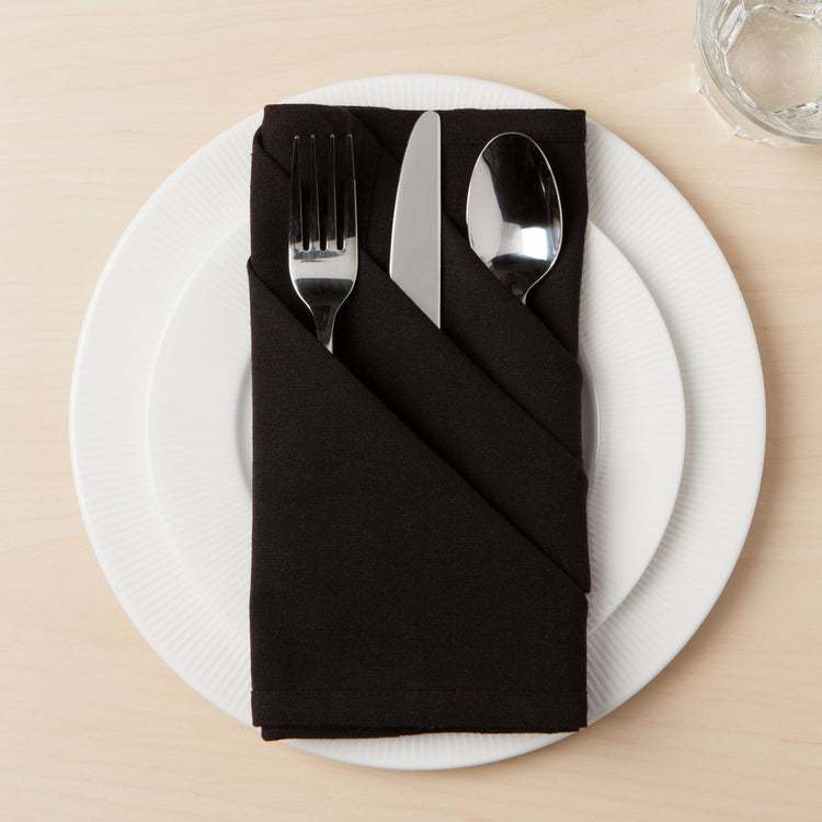 Spectrum Napkins Black Set of 4