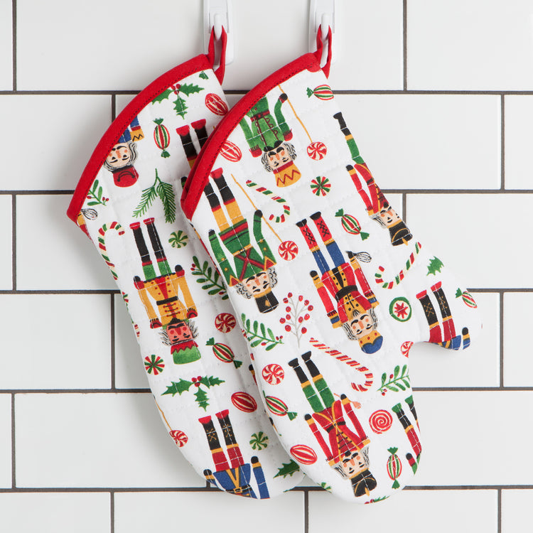 Nutcracker Christmas Oven Mitt