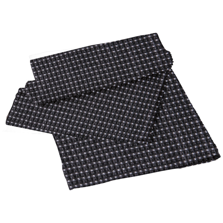 Second Spin Black Waffle Dishtowel Set of 2
