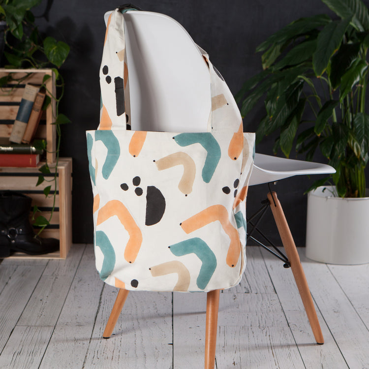 Echo Block Print To and Fro Tote Bag