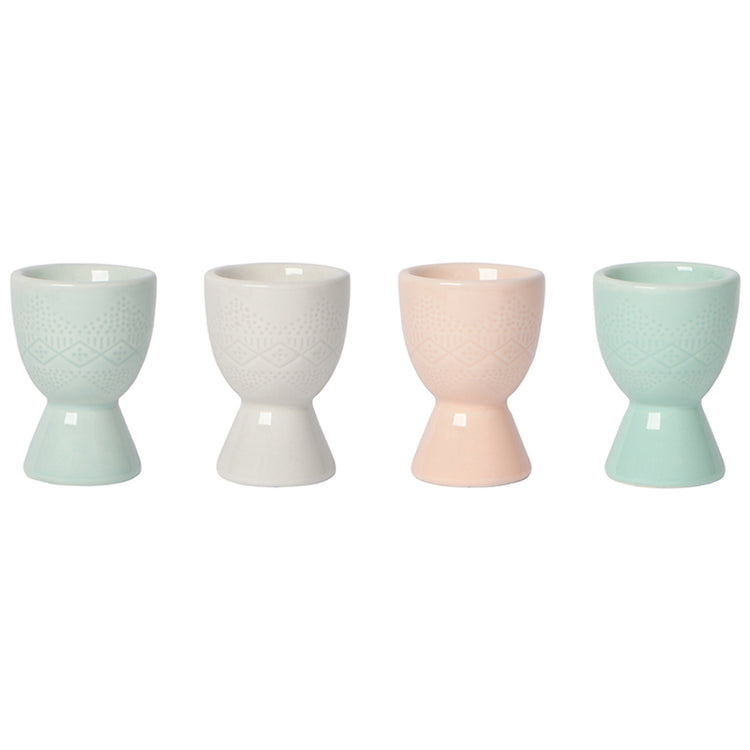 Assorted Adorn Egg Cups Set of 4