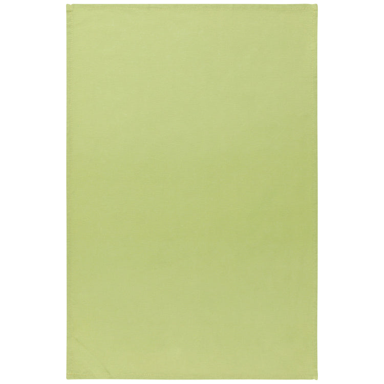 Chartreuse Turquoise Leaf Floursack Dishtowels Set of 3