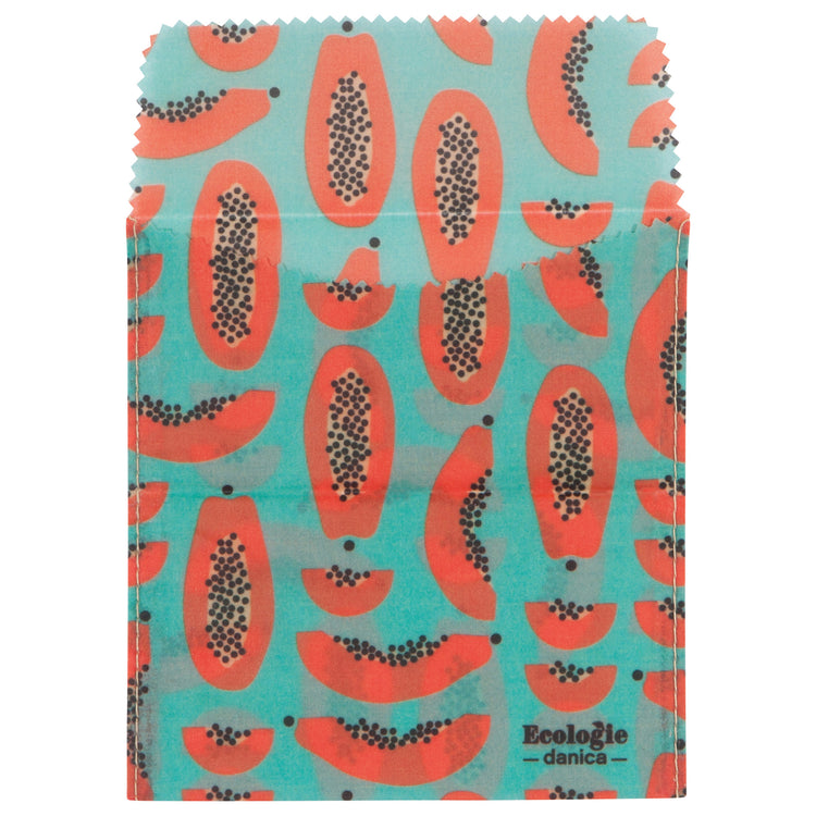 Papaya Beeswax Sandwich Bag Set of 2