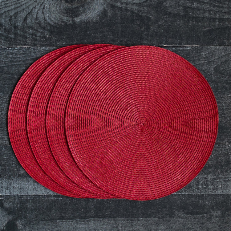 Disko Chili Red Round Placemat