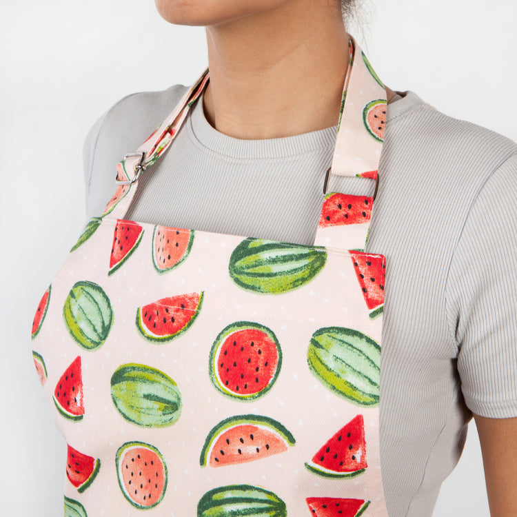 Watermelon Chef's Cotton Kitchen Apron