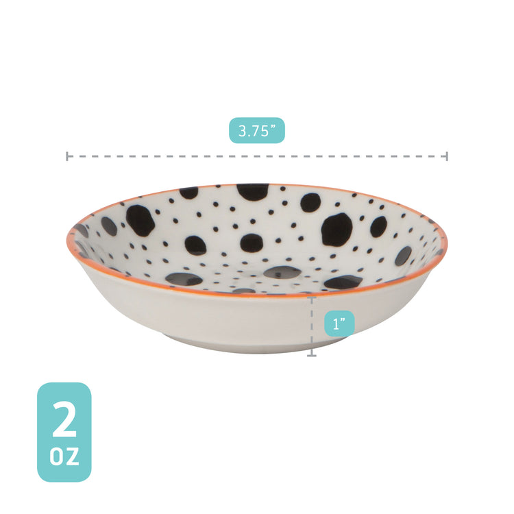 Bits & Dots Multi-Color Pinch Bowls Set of 6