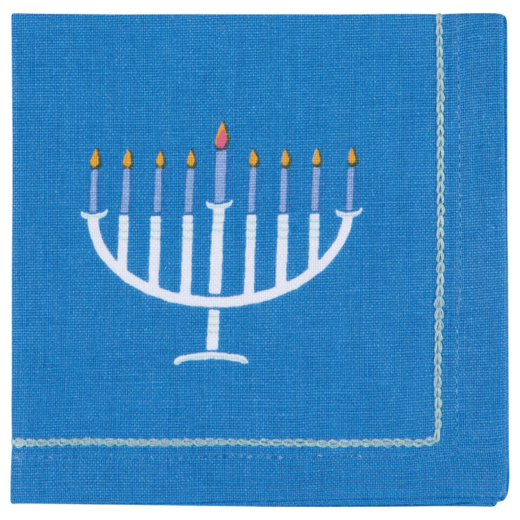 Bright Hanukkah Cocktail Napkins Set of 4