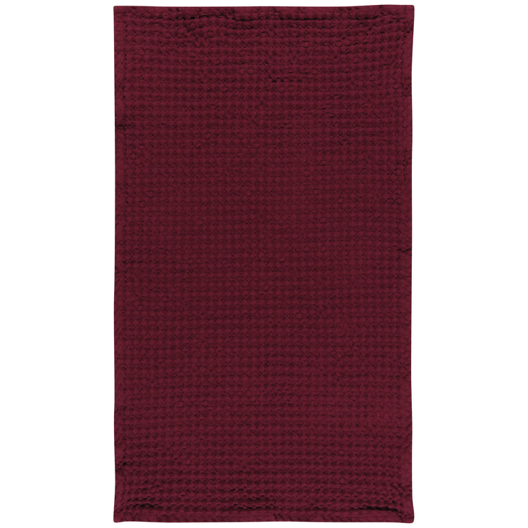 Second Spin Burgandy Waffle Dishtowel Set of 2