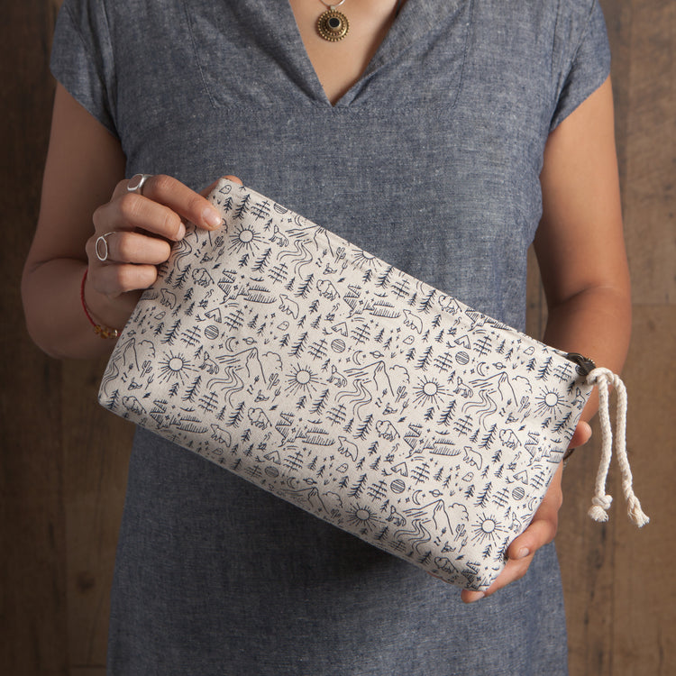 Stay Wild Large Cosmetic Bag