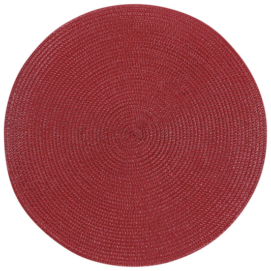 Disko Carmine Red Round Placemat