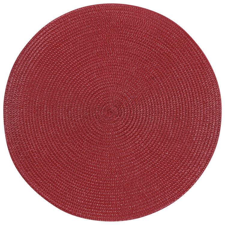 Disko Carmine Red Round Placemat