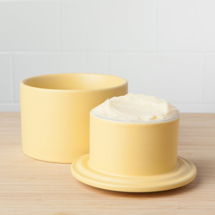 Matte Sunrise Butter Crock