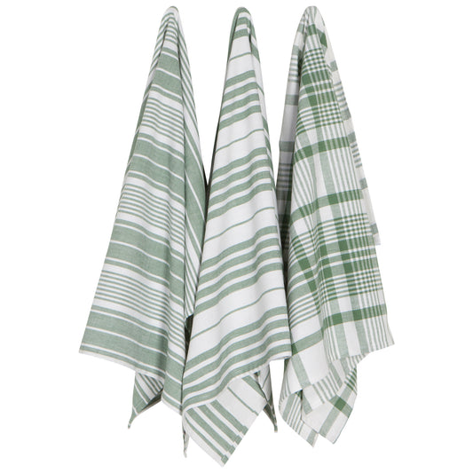 Elm Green Jumbo Dishtowels Set of 3