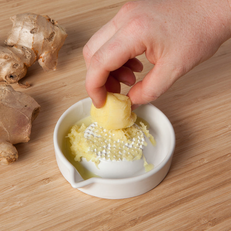 Matte White Ginger Grater