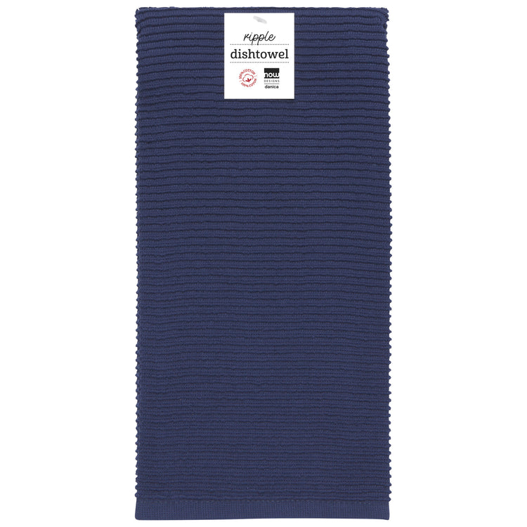 Ripple Indigo Dishtowel