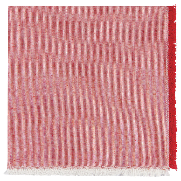Chili Red Chambray Napkins Set of 4