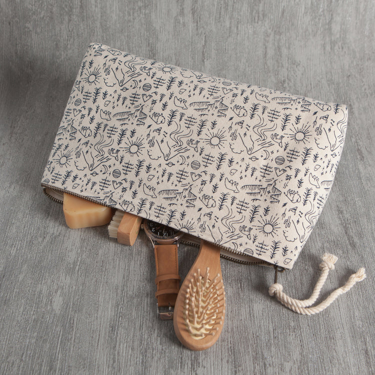 Stay Wild Large Cosmetic Bag