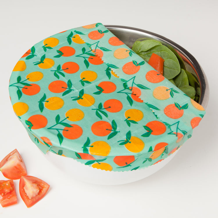 Citrus Beeswax Wrap Set of 3