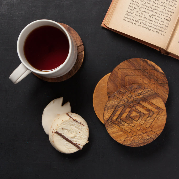 Facet Geo Coasters Set of 4