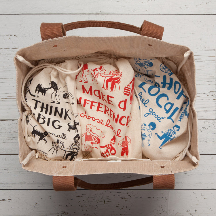 Shop Local Produce Bags Set of 3