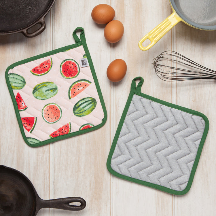 Watermelon Cotton Quilted Pot Holder