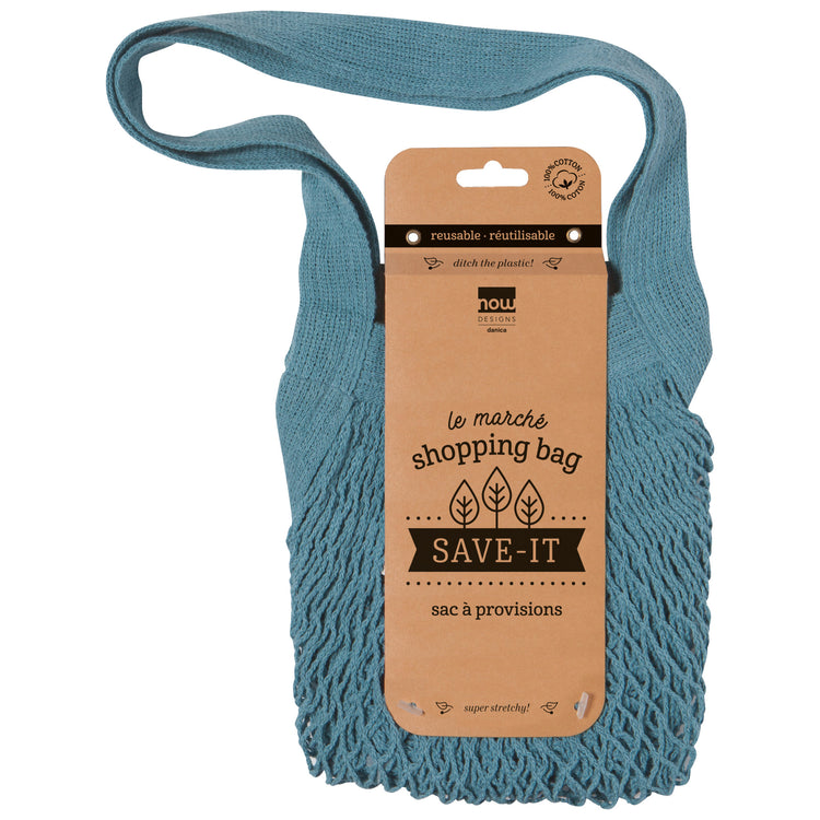 Le Marche Blue Net Shopping Bag