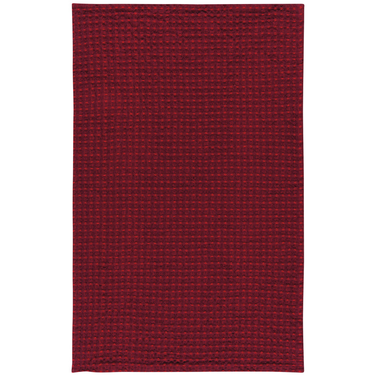 Second Spin Burgandy Waffle Dishtowel Set of 2