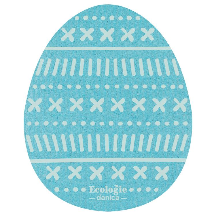 Easter Eggs Shaped Swedish Sponge Cloths Set of 3